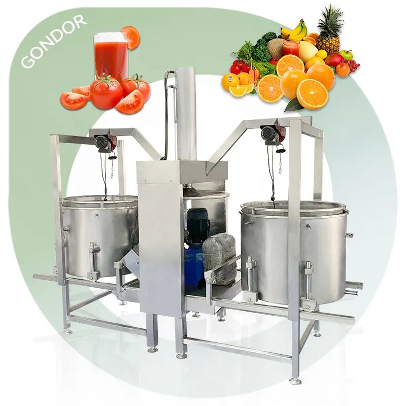Exprimidor puro de sidra de frutas automático, máquina de prensado en frío de vino de jugo de uva hidráulica comercial para jugo