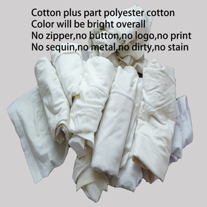 Puro bianco 100 cotone riciclato industriale panno pulitura scarti taglio T-Shirt stracci riutilizzabili stracci <span class=keywords><strong>per</strong></span> la pulizia - Product Image 4