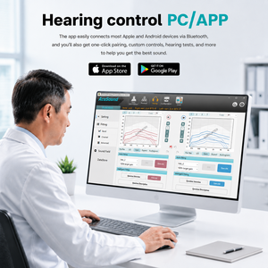 Audífonos Intrauditivos Recargables AcoSound de 12 Canales <span class=keywords><strong>con</strong></span> Bluetooth, Control por Aplicación y Estuche de Carga - Product Image 2