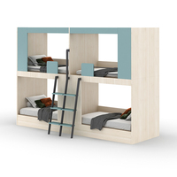 Nouvelle conception, lit superposé en capsule moderne pour 6 personnes, mobilier en métal pour auberge, lit superposé pour hôtel et auberge