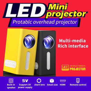 Nouveau T300 Full HD lecteur multimédia vidéo <span class=keywords><strong>Mini</strong></span> projecteur 1080P multimédia Portable Led rétroprojecteur télécommande lecteurs boîte - Product Image 2