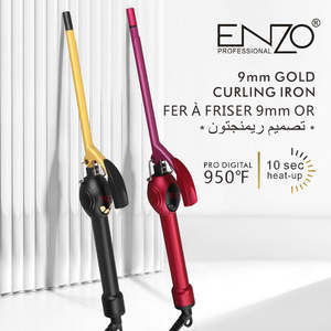 <span class=keywords><strong>Fer</strong></span> à friser super petit format, professionnel, 9 mm, pour hommes et femmes, cheveux courts, ondulation céramique, vente en gros - Product Image 4