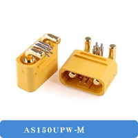 Modules d'entrée d'alimentation étanches en laiton série AS150U-F/M AS150UPB-M, connecteurs mâles/femelles, broches de signal anti-étincelles pour courants élevés