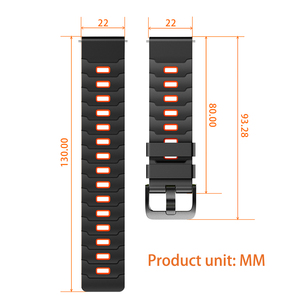 Pulseira de Silicone Bicolor para Huawei Watch 5 4 Pro Liberação Rápida 22mm Pulseira para Huawei Watch GT6 Pro 46mm GT 6 5 4 46MM - Product Image 4