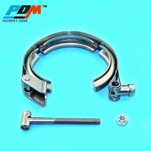 Morsetto di scarico a V e gruppo flangia in acciaio inossidabile 304 per ricambi auto - Product Image 2