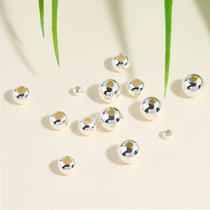 2-5mm tùy chỉnh 925 Sterling Bạc Vòng hạt Spacer Hạt trang sức phụ kiện bạc <span class=keywords><strong>Bead</strong></span> cho vòng đeo tay & vòng cổ đồ trang sức làm - Product Image 3