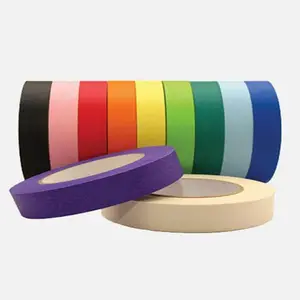 Self adhesive acrylic crepe paper masking tape vacrylic glue paper