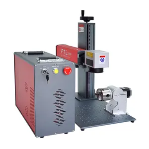 Lager in den USA Warenlager Integrated Fiber Laser Markierungsmaschine Metall Fiber Namensschild Gravurmaschine kleine Markierungsmaschine