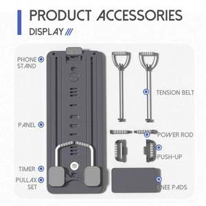 Tabla de Flexiones de Material PP Colorido con Rebote Automático, Conteo en Tiempo Real y Diseño Antideslizante, 41x10.6cm - Product Image 3