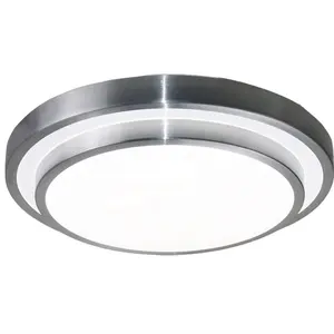 双铝350/450毫米高品质圆形LED吸顶灯项目白色吸顶灯雷达人体感应天花板