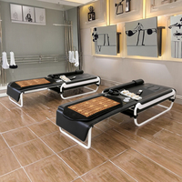 Lit de massage aux pierres chaudes réglable Pop Relax Export Luxury V3 V4 avec conception pliable thérapeutique Jade Master et contrôle de la minuterie