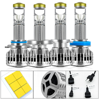 Phare LED Y9 PRO Light 50W H7/H11/H4 Universel 12000LM 9V-36V 3570 Lampes IP67 avec lentille 9005/9006 9-36V