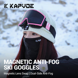 משקפי סקי הנמכר ביותר משקפי oem oem משקפי שלג מותאם אישית משקפי סקי משקפי סנובורד משקפי מגן עדשה מגנטיות לנשים גברים - Product Image 3