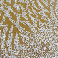 Tissu en tulle perlé blanc de luxe en polyester, imprimé animal, écologique, pour robes de mariée et décorations de fête
