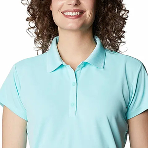 Patrón sólido informal para mujer para camisa de alta elasticidad movimiento cómodo diseño elegante transpirable de punto 100% algodón - Product Image 3