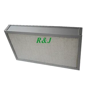 Galvanizado/acero inoxidable/marco de aluminio filtro de aire de caja HEPA de alto flujo