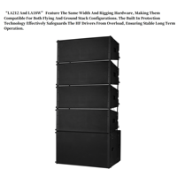 Subwoofer Pasif Array LA18W 600W 18 Inch untuk Acara Tur, Aula Konser, Teater, Klub, dan Bar