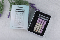 Calculatrice scientifique Tecsee, calculatrice numérique professionnelle, clavier numérique, jeux de bureau, calculatrice rétroéclairée RVB