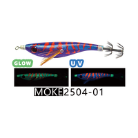 JINGYANG Appât de pêche innovant et lumineux en ABS UV de haute qualité, leurre imprimé pour calamar, appât pour seiche en eau salée, appâts de crevettes haute visibilité
