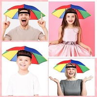 Sombrero de Pesca Plegable Wins Flying Umbrella Rainbow de 20 Pulgadas, Impermeable y Elástico, para Sol, Playa, Senderismo y Actividades al Aire Libre