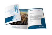 Carpeta Portafolio Ejecutiva Expandible de Diseño Personalizado, Carpeta de Presentación con Solapa para Documentos, Carpeta con Logotipo Personalizado, Formato A4