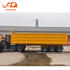 รถพ่วงบรรทุกแบบเตี้ย 3 เพลา ทรงสี่เหลี่ยม ยี่ห้อ FUDENG แบบกำหนดเองได้ สำหรับขายในเคนยา ใช้ขนส่งทราย ถ่านหิน และขยะ - Product Image 6