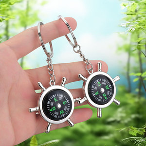 Porte-clés boussole Lima en métal, cadeau d'extérieur, pendentif mousqueton, tendance mode - Product Image 4