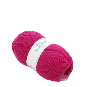 Hot Sale Hand Knitting Milk Yarn 60% Cotton with 40% Acrylic 2.2Nm Milk Yarn For Hand Knitting With Various Color