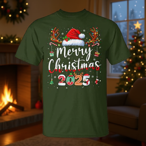 Joyeux Noël 2025 T-shirt assorti pour la famille Vêtements de Noël pour les fêtes - Product Image 3