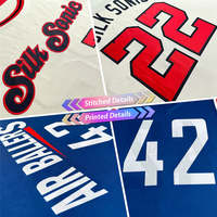 Jersey Baseball Dewasa Bahan Bernapas Ukuran Besar Kaos Kosong untuk Lomba Remaja Grosir dalam Jumlah Besar