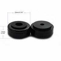 Pieds d'isolation pour haut-parleurs HiFi en alliage d'aluminium noir, amortisseurs de chocs audio pour amplificateur, DAC, préampli à tubes, tourne-disque