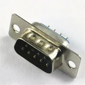 Lehim DB 9 Pin seri erkek konnektör