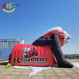Custom Inflatable Lion Tunnel Advertising Inflatable Sport Tunnel Inflatable Football Tunnel
