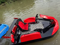 Bateau Jet en Fibre de Verre Haute Vitesse pour Sports Nautiques, Kart Nautique, Bateau de Dérive Électrique 15kw 18kw pour Location Aquatique