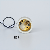 Douille de lampe halogène en céramique haute température AK-TECH E14/E27 avec vis de fixation, 250V, certifiée CE ROHS, pour usage intérieur/extérieur