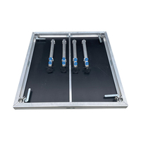 Rampe de seuil de porte portable en aluminium pour fauteuils roulants, réducteur de niveau de transition au sol, installation rapide modulaire pour plateforme de scène