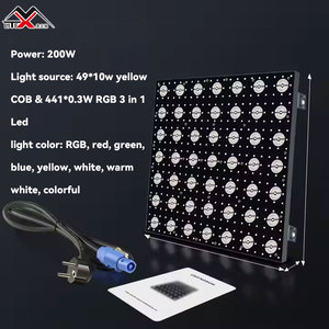 <span class=keywords><strong>Pro</strong></span> giai đoạn điều khiển thông minh hai lớp 7*7 LED ma trận blinder ánh sáng RGBW phát thải màu - Product Image 5