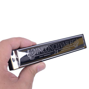 <span class=keywords><strong>Harmonica</strong></span> à 24 trous de conception nouvelle, gaita, harpe à lèvres, avec étui, instrument de musique, clé C, synthétiseur de <span class=keywords><strong>blues</strong></span>, professionnel - Product Image 3