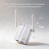Routeur multifonction mini 300 Mbps RJ45 à signal ultra stable, dispositif de marketing de proximité sans fil, répéteur WiFi, Open-wrt