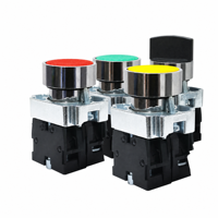 Interrupteur à bouton poussoir CHYF 12/16/19/22MM étanche IP67 en acier inoxydable, momentané ou à enclenchement, avec LED illuminée et tête plate