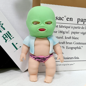 Juguete Sensorial Antiestrés, Muñeco Bandito Negro Kawaii, Juguete para Apretar para Niños - Product Image 2