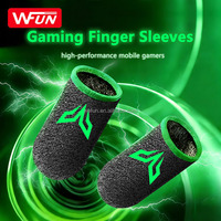 Manchettes de jeu pour téléphone portable en fibre d'argent ultra-fine, respirantes, anti-transpiration, à motif personnalisé, super conductrices pour PUBG