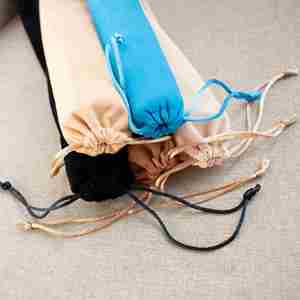 Housse de protection en tissu velours recyclable pour éventail, portefeuille, accessoires capillaires et ceintures - Écologique, taille personnalisable - Product Image 2