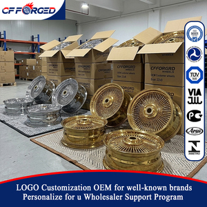 Llantas de Aluminio Forjado Personalizadas Nuevas 5x120 5x114.3 5x130 en Titanio Dorado Cromado, Diseño Cóncavo y Escalonado para Autos de Pasajeros - Product Image 2