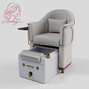 Sillón <span class=keywords><strong>de</strong></span> <span class=keywords><strong>Pedicura</strong></span> <span class=keywords><strong>de</strong></span> Lujo en Cuero PU sin Plomería, con Bañera <span class=keywords><strong>de</strong></span> <span class=keywords><strong>Hidromasaje</strong></span> para Pies y Bomba <span class=keywords><strong>de</strong></span> Drenaje para Salón <span class=keywords><strong>de</strong></span> Uñas - Product Image 1