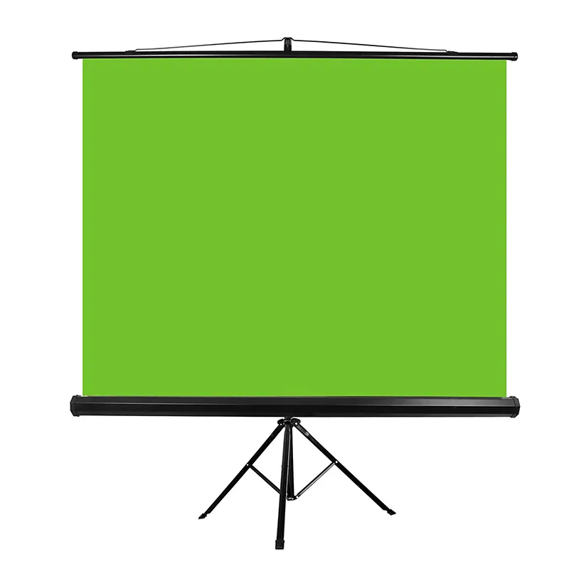 1.5m*2m Portable Collapsible Chromakey Background Crease Free Chroma Key Backdrop Projector Green Screen With Stand Tripod