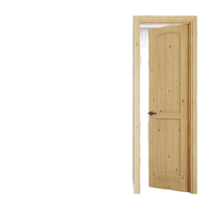24 "x 80" Kit de montant de porte en bois de pin noueux avec 2 panneaux pour l'intérieur des portes de la maison, pour la salle de bain, le garde-manger et la blanchisserie.
