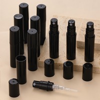 Noir 2ml 3ml 5ml 10ml échantillon PP matériel bouteille de parfum en plastique avec pompe de pulvérisation en plastique Mini bouteilles de testeur