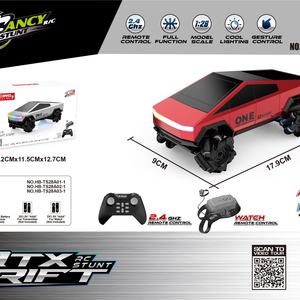 Modèle de voiture en alliage 1/28, mini-véhicule en métal moulé sous pression, camionnette, cadeau d'anniversaire pour enfants, véhicule de collection, camionnette, Tsl Cybertruck, jouet pour garçons - Product Image 3