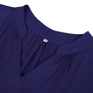 Vestidos de verano de las mujeres 2020 de <span class=keywords><strong>moda</strong></span> de las mujeres de Color sólido Casual mosca manga ropa al por mayor vestidos - Product Image 4